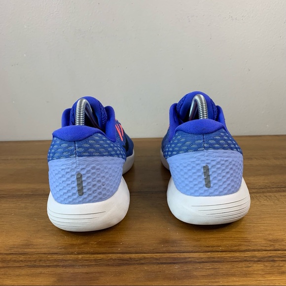Nike Womens Lunarglide 8 Blue Orange Black Running Shoe Size 9.5 - Picture 5 of 9